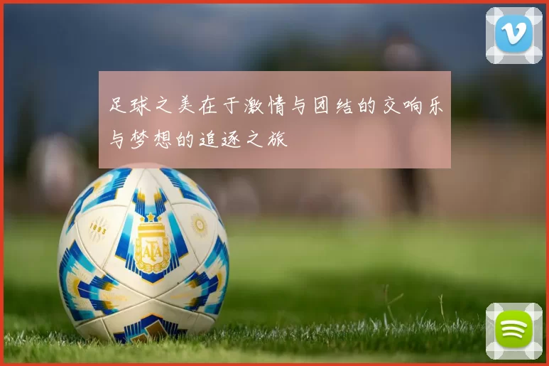 足球之美在于激情与团结的交响乐与梦想的追逐之旅